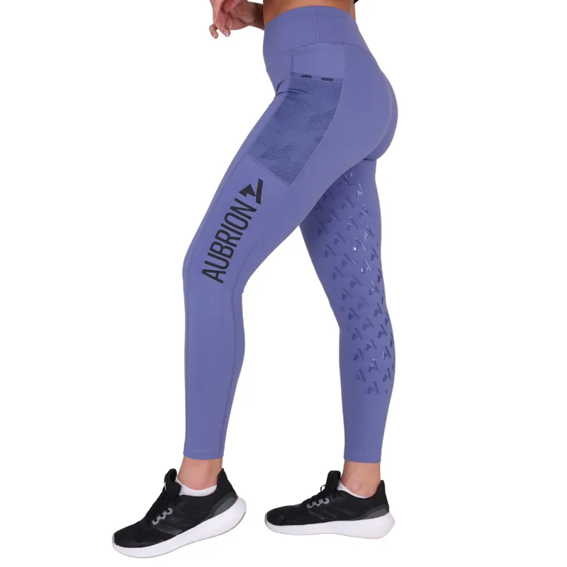 Aubrion React Non-Stop Women's Riding Tights - Sky-1
