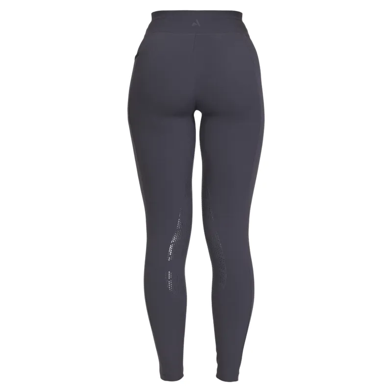 Aubrion React Winter Knee Grip Women's Riding Tights - Charcoal-8