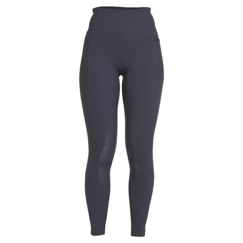 Aubrion React Winter Knee Grip Women's Riding Tights - Charcoal-7