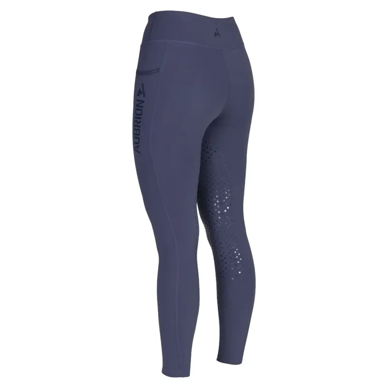 Aubrion React Non-Stop Knee Grip Women's Riding Tights - Midnight-4