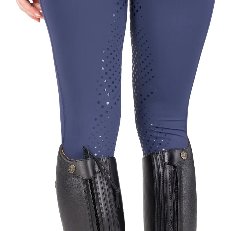 Aubrion React Non-Stop Knee Grip Women's Riding Tights - Midnight-5