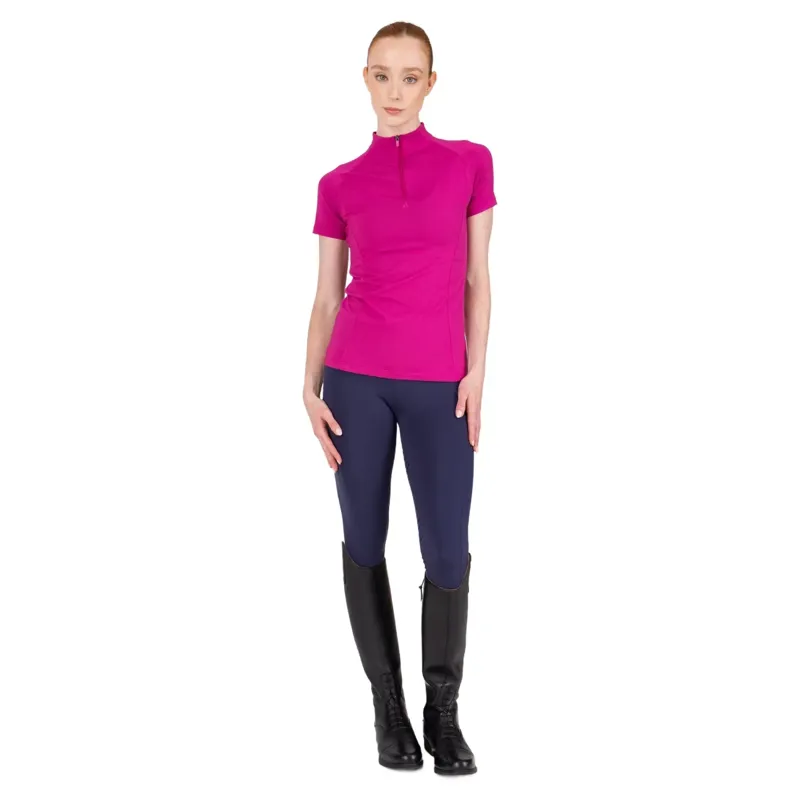 Aubrion React Women's Short Sleeve Base Layer - Fuchsia-3