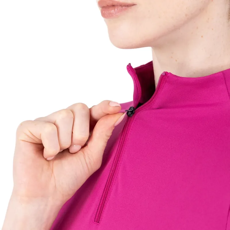 Aubrion React Women's Short Sleeve Base Layer - Fuchsia-4