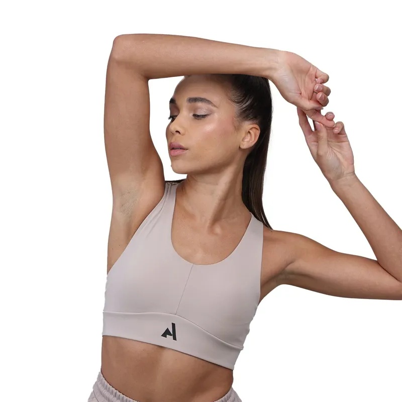 Aubrion React Women's Sculpt Sports Bra - Sand-2