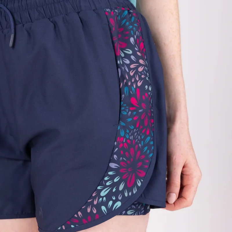 Aubrion React Women's Tech Shorts - Midnight Blue-5