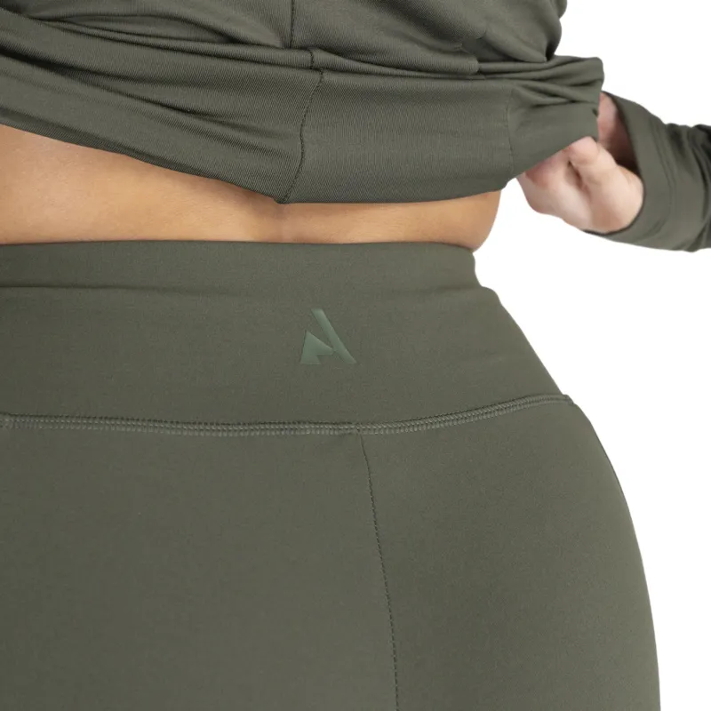Aubrion React Winter Knee Grip Womens Riding Tights - Khaki-6