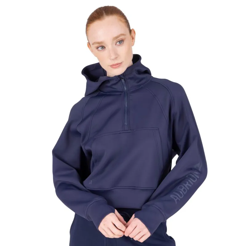 Aubrion React Women's 1/4 Zip Sweatshirt - Midnight-1