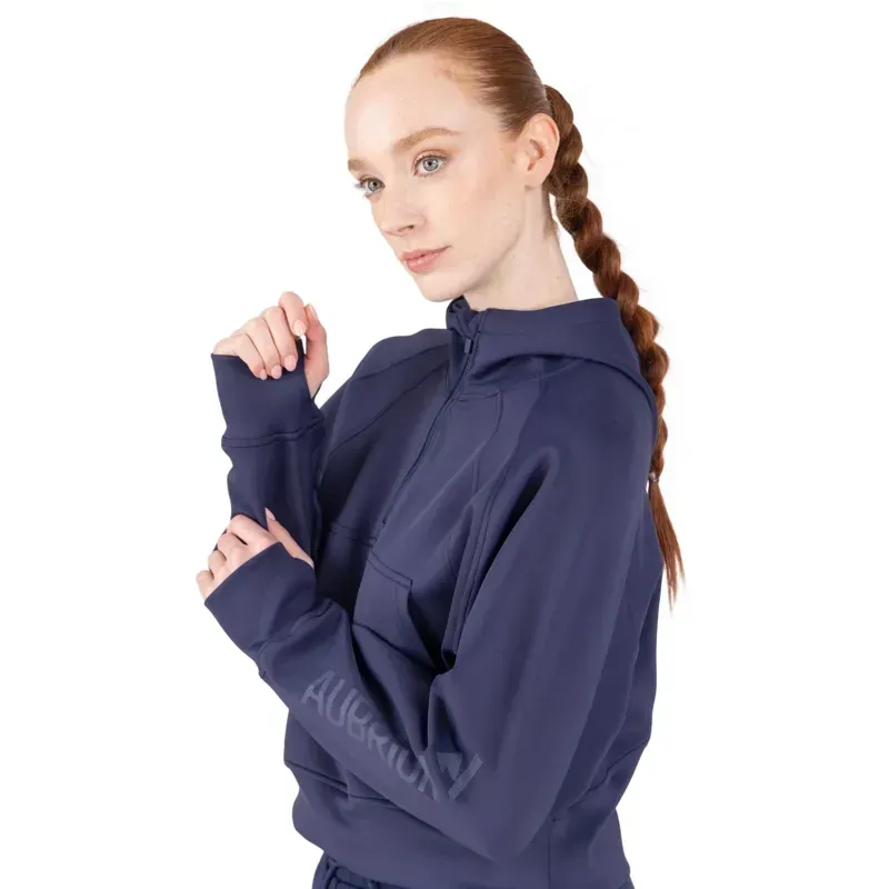 Aubrion React Women's 1/4 Zip Sweatshirt - Midnight-3