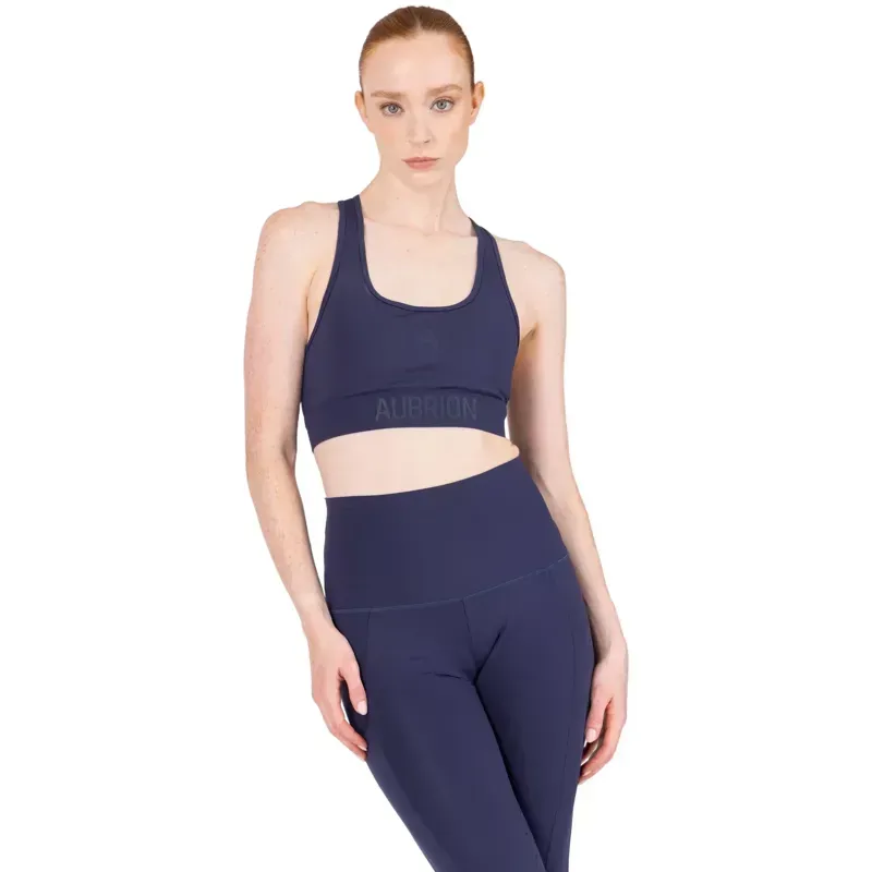 Aubrion React Women's Power Sports Bra - Midnight-2