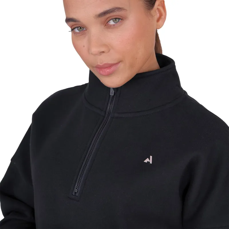 Aubrion React Women's 1/4 Zip Sweatshirt - Shadow-4