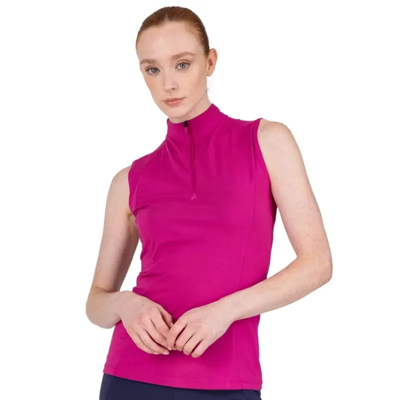 Aubrion React Women's Sleeveless Base Layer - Fuchsia-1