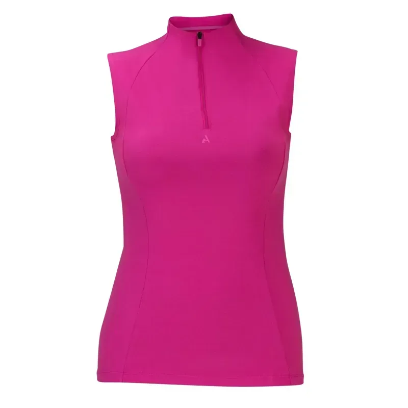Aubrion React Women's Sleeveless Base Layer - Fuchsia-2