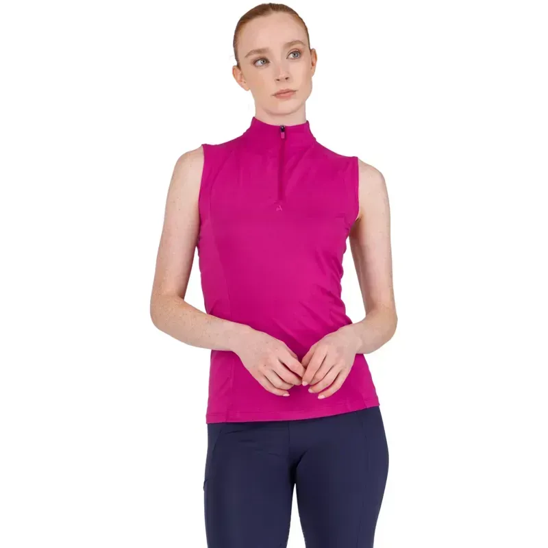 Aubrion React Women's Sleeveless Base Layer - Fuchsia-2