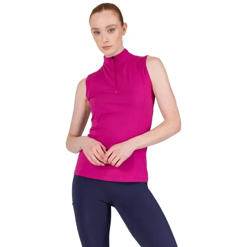 Aubrion React Women's Sleeveless Base Layer - Fuchsia-4