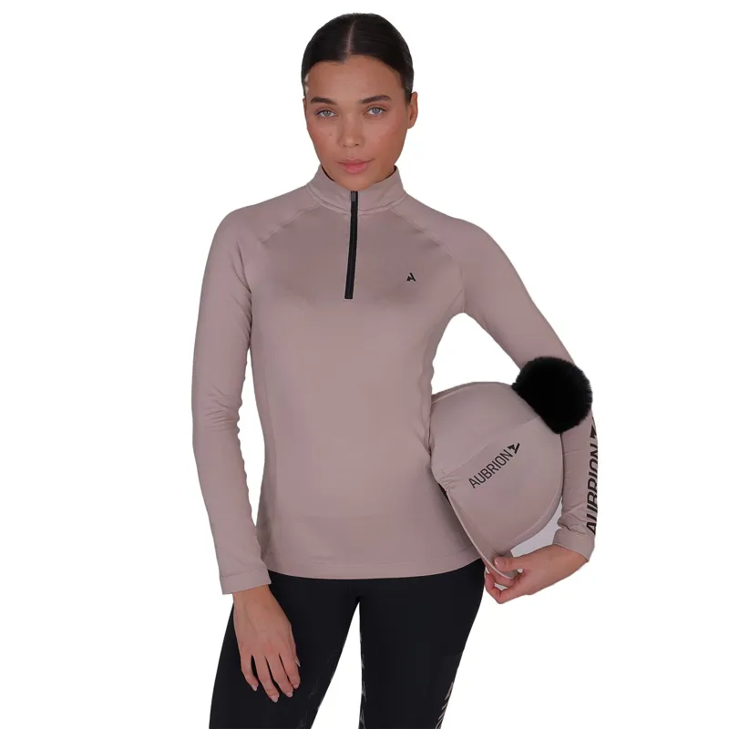 Aubrion React Women's Winter Long Sleeve Baselayer - Sand-9
