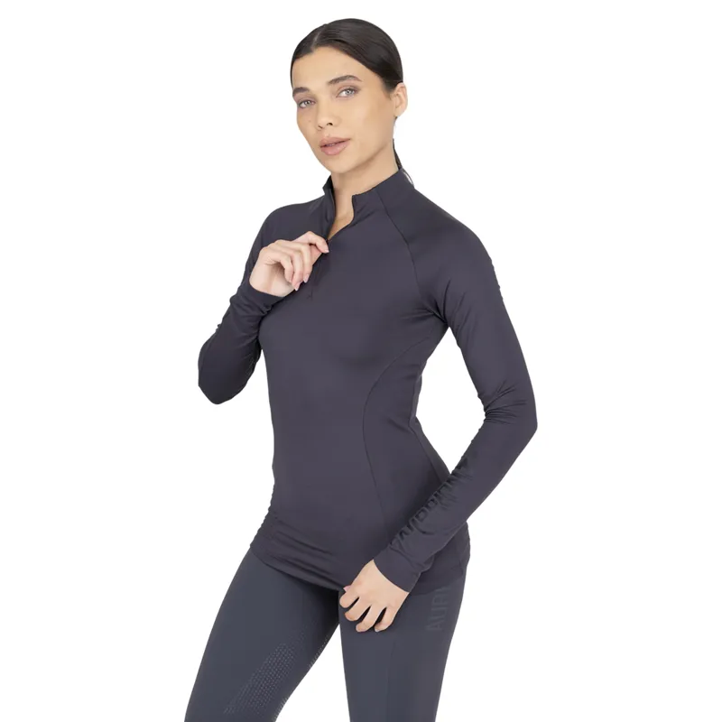 Aubrion React Women's Winter Long Sleeve Base Layer - Charcoal-6