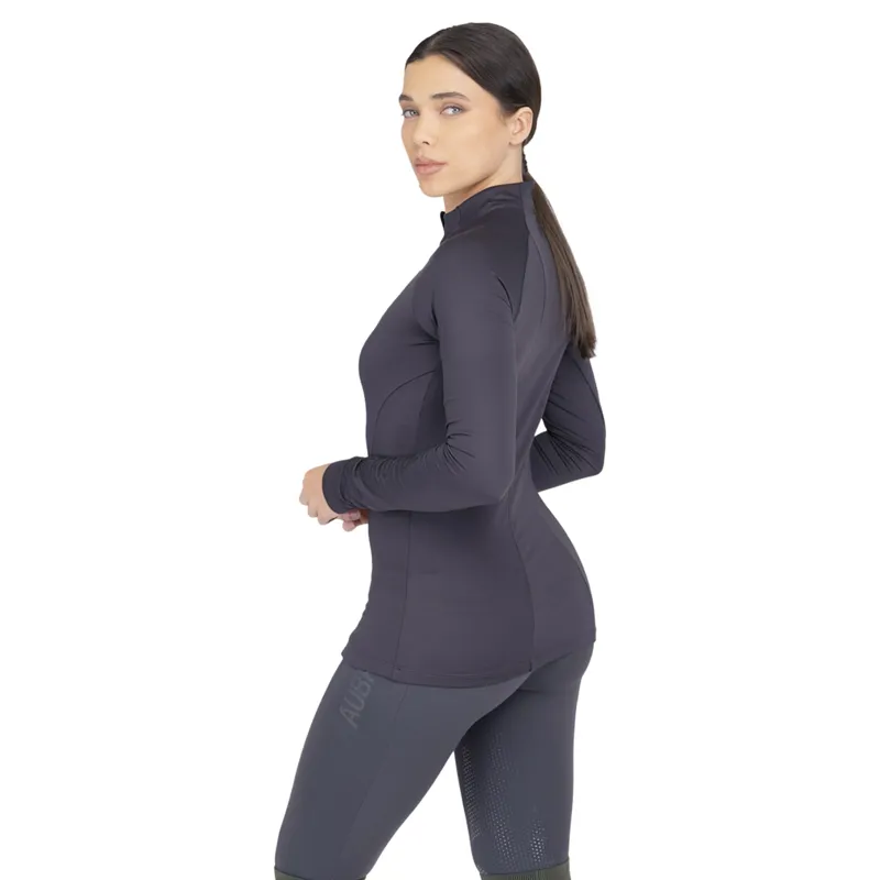 Aubrion React Women's Winter Long Sleeve Base Layer - Charcoal-2