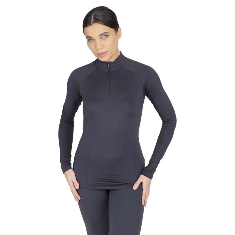 Aubrion React Women's Winter Long Sleeve Base Layer - Charcoal-1