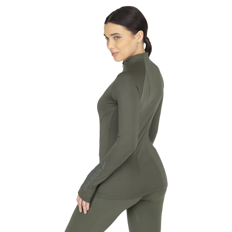 Aubrion React Women's Winter Long Sleeve Base Layer - Khaki-3