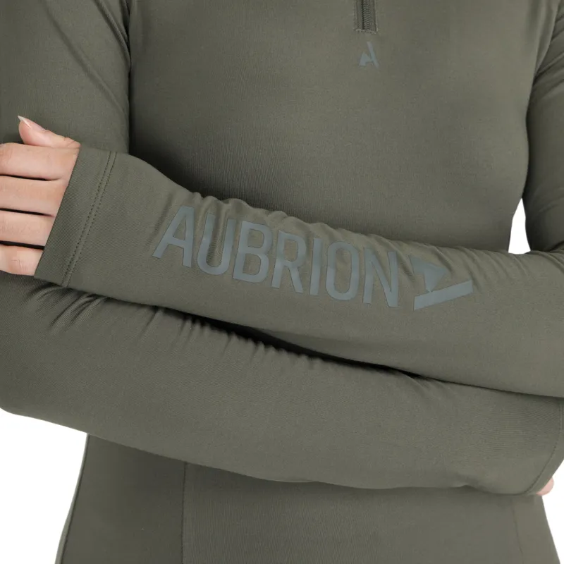 Aubrion React Women's Winter Long Sleeve Base Layer - Khaki-8