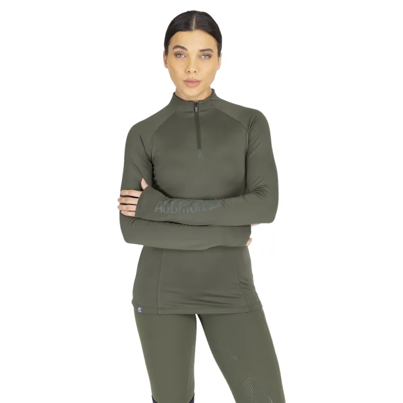 Aubrion React Women's Winter Long Sleeve Base Layer - Khaki