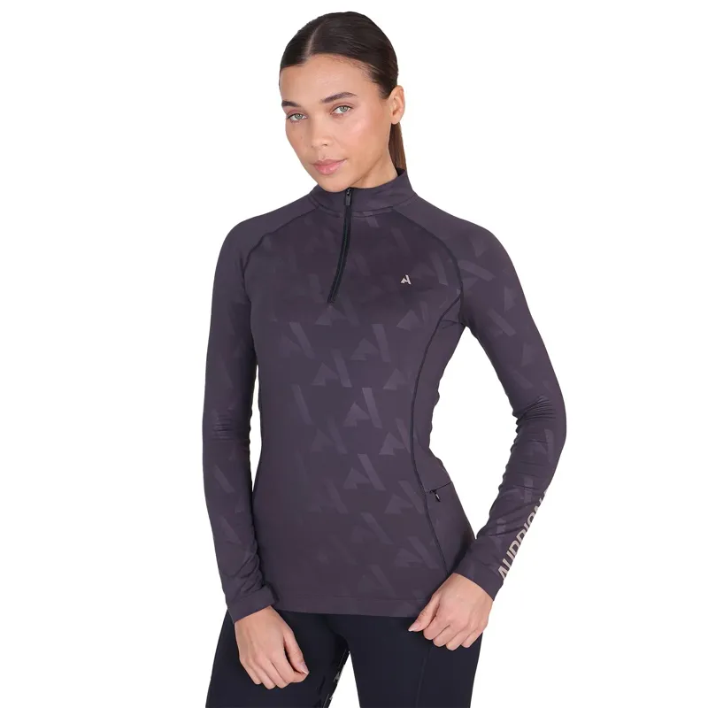 Aubrion React Women's Winter Long Sleeve Base Layer - Shadow-3