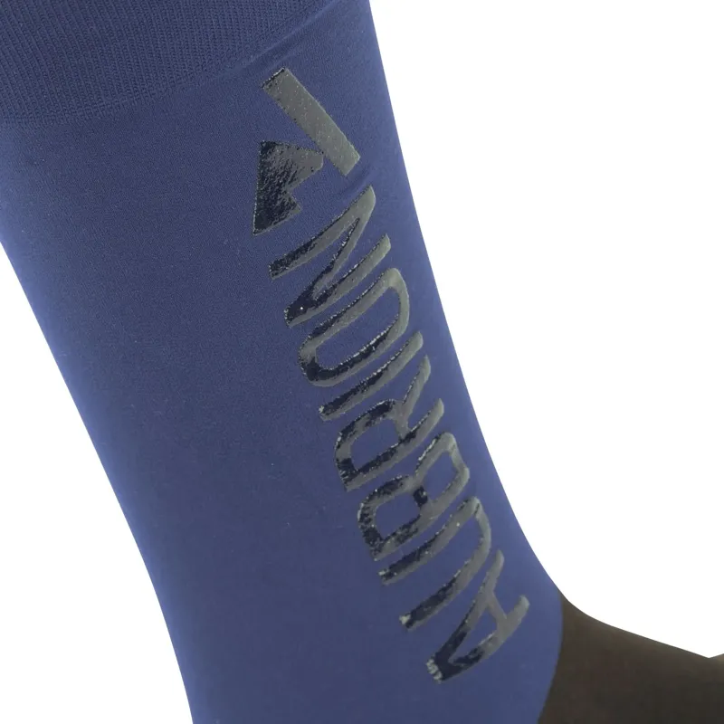 Aubrion React Young Rider Performance Riding Socks - Midnight-3