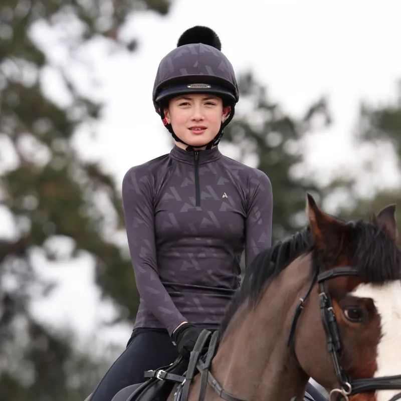 Aubrion React Young Rider Winter Base Layer-Shadow