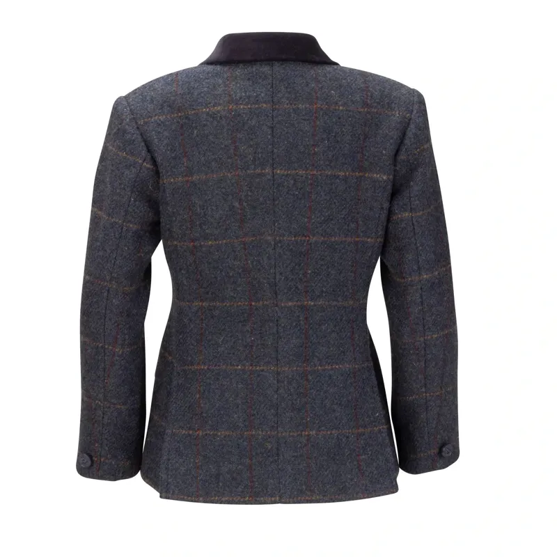 Aubrion Saratoga Youth Tweed Show Jacket - Juniper/Navy Check-1