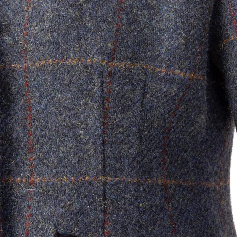 Aubrion Saratoga Youth Tweed Show Jacket - Juniper/Navy Check-10