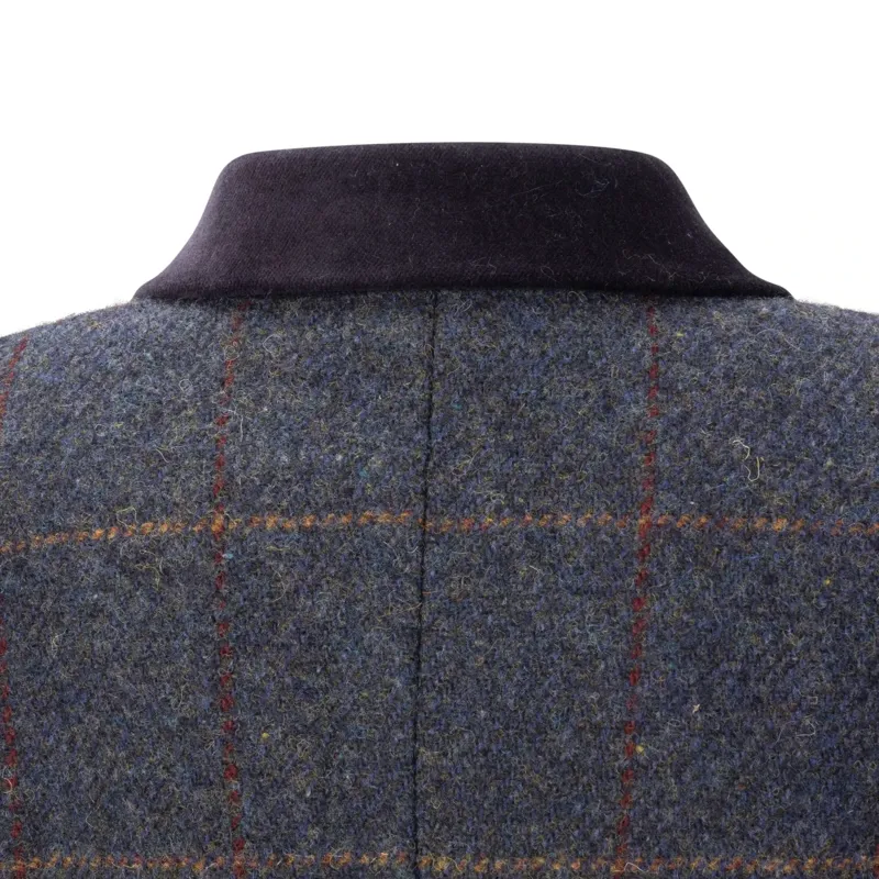 Aubrion Saratoga Youth Tweed Show Jacket - Juniper/Navy Check-5
