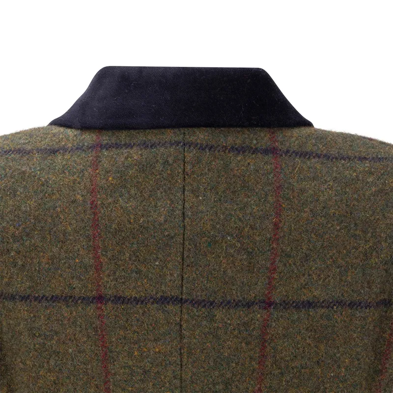 Aubrion Saratoga Junior Tweed Show Jacket - Spruce Green-2