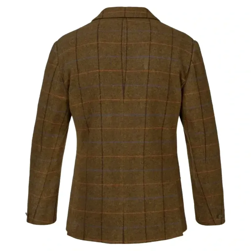 Aubrion Saratoga Men's Tweed Show Coat - Oak Brown Check-1