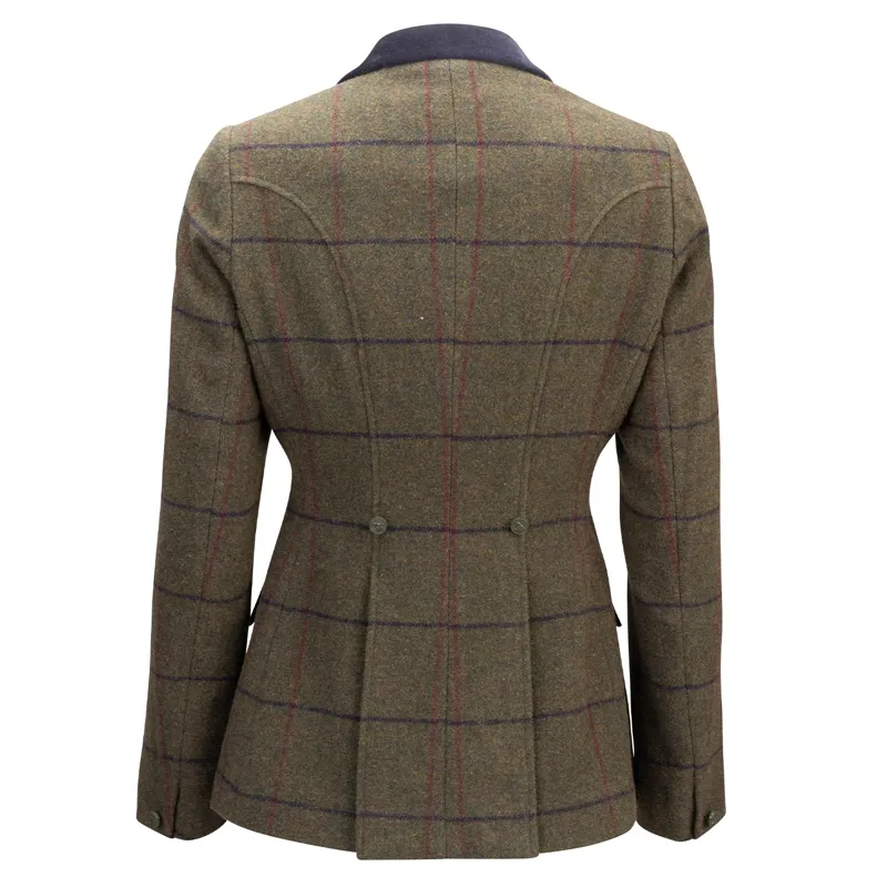 Aubrion Saratoga Women's Tweed Show Coat - Spruce Green-2