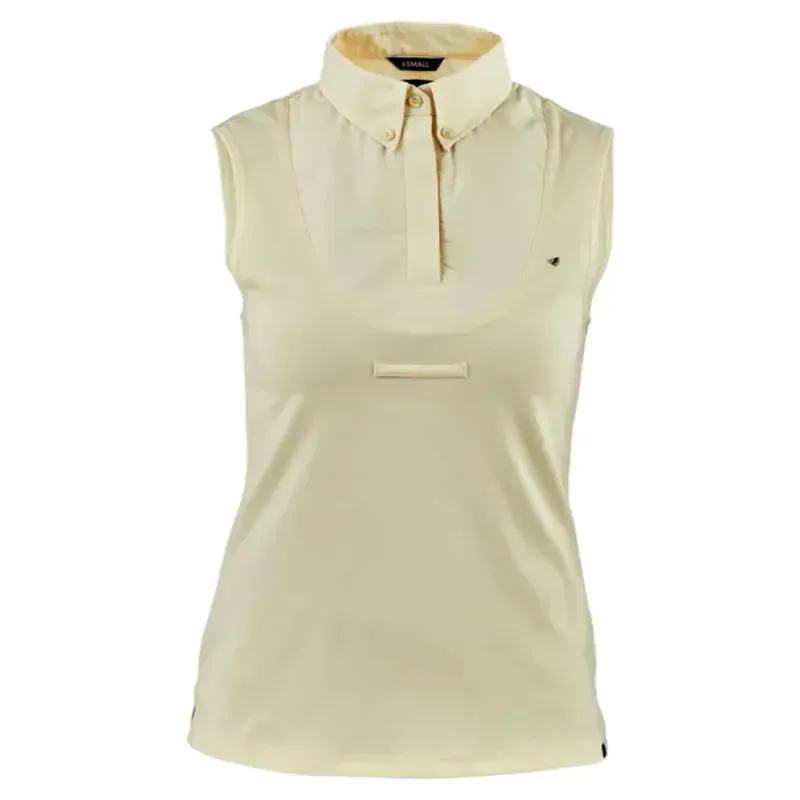Aubrion Sleeveless Women's Tie Show Shirt - Yellow-1