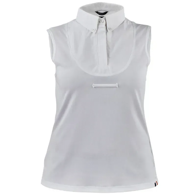 Aubrion Sleeveless Tie Women's Show Shirt - White-1