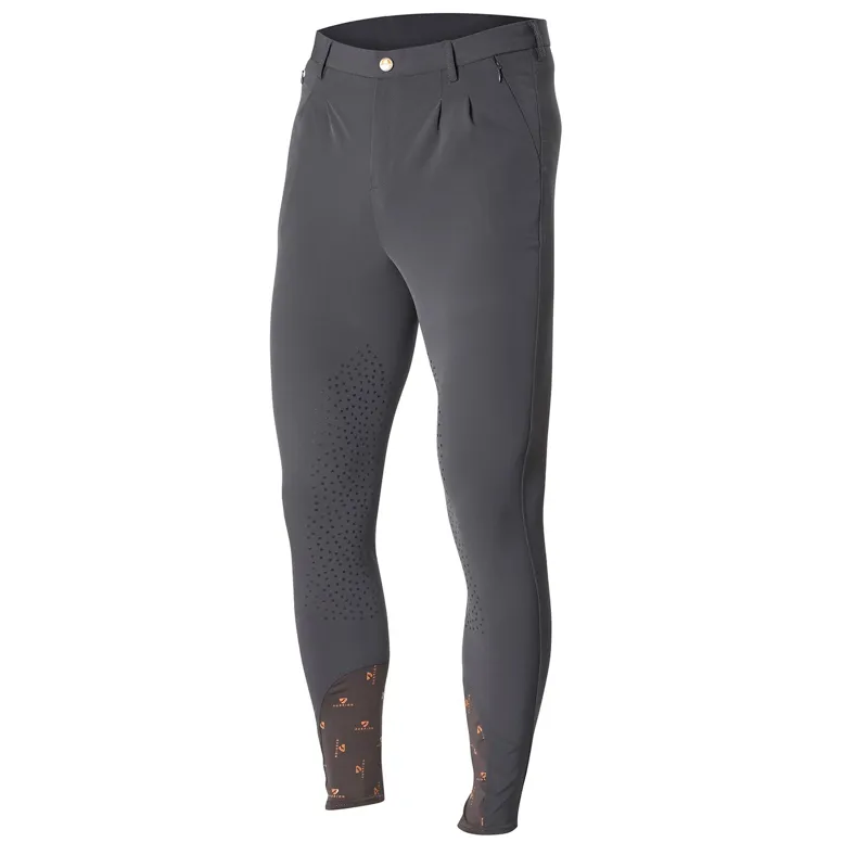 Aubrion Walton Junior Boys Knee Grip Breeches - Gray
