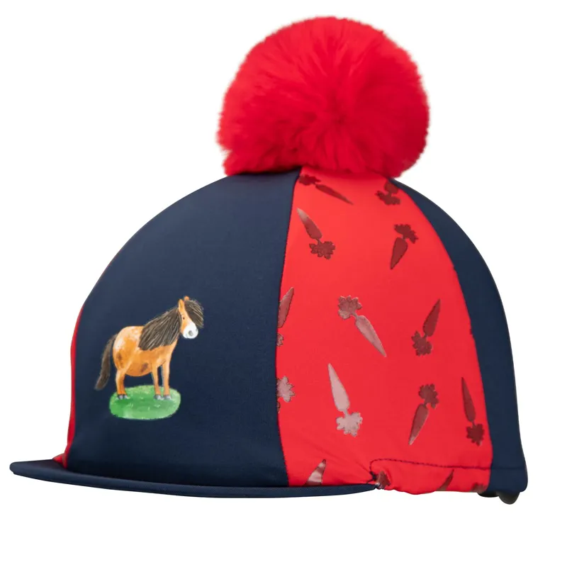 Winnie and Me Helmet Cover - Navy/Red