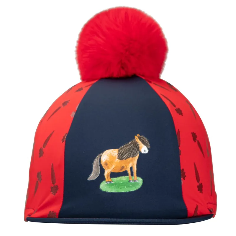 Winnie and Me Helmet Cover - Navy/Red-2