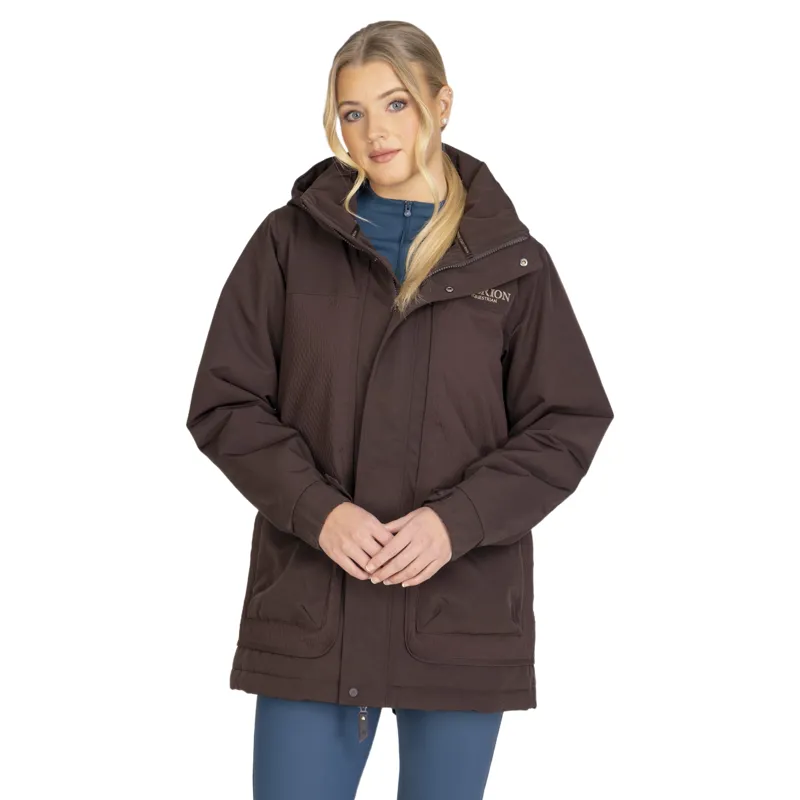 Aubrion Equestrian Winter Coat in Espresso-4