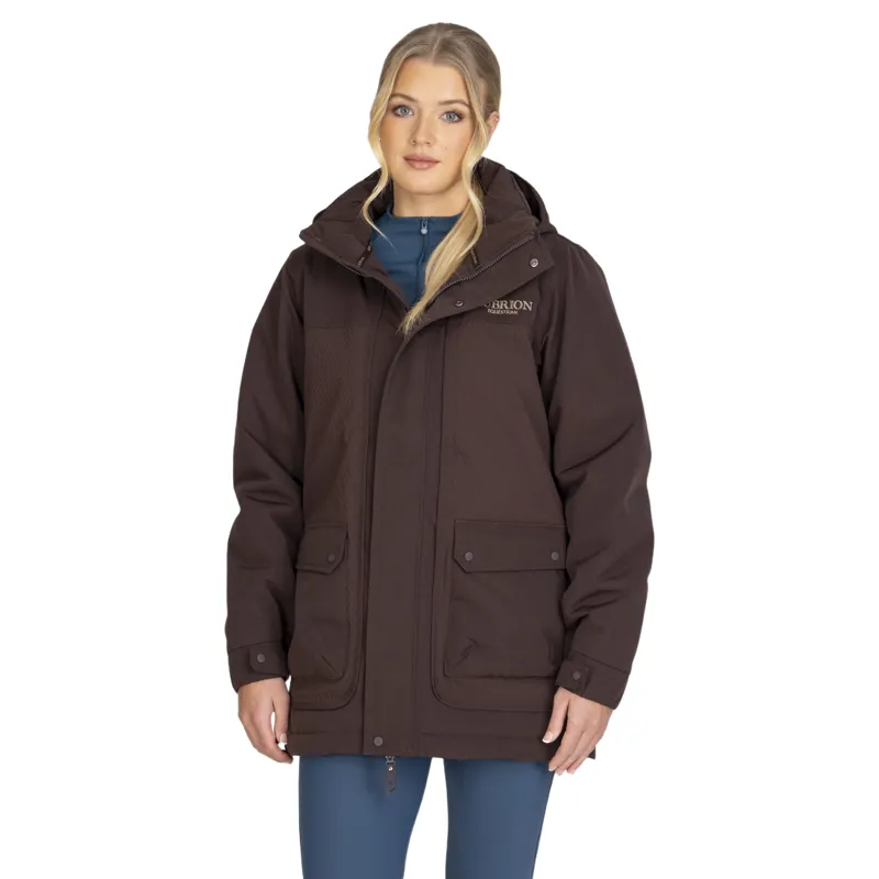 Aubrion Equestrian Winter Coat in Espresso