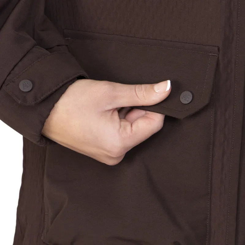 Aubrion Equestrian Winter Coat in Espresso-9