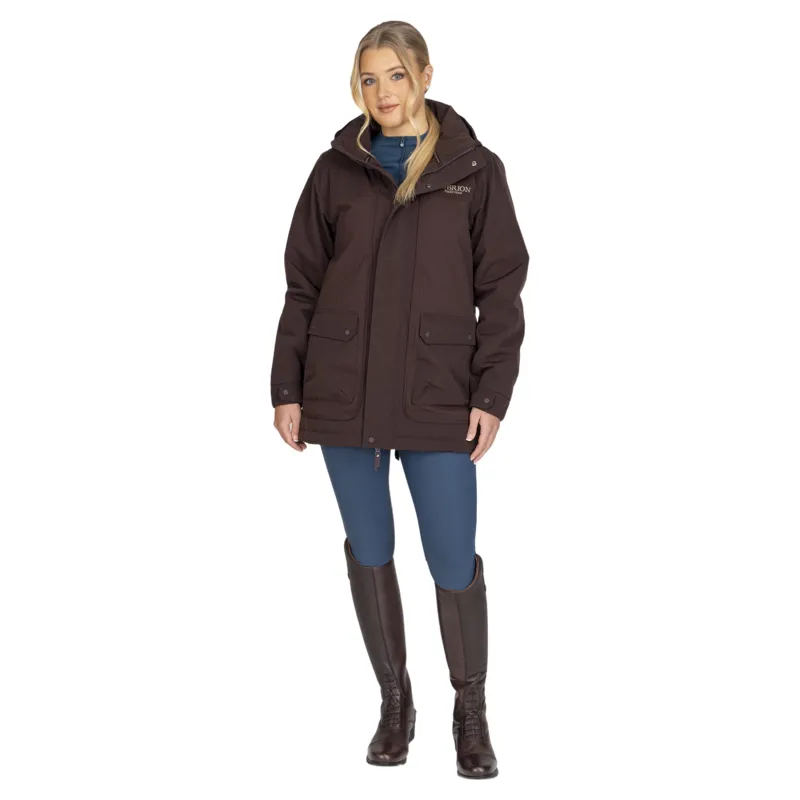 Aubrion Equestrian Winter Coat in Espresso-6