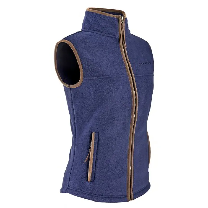 Aubrion Core Young Rider Fleece Vest - Navy-1