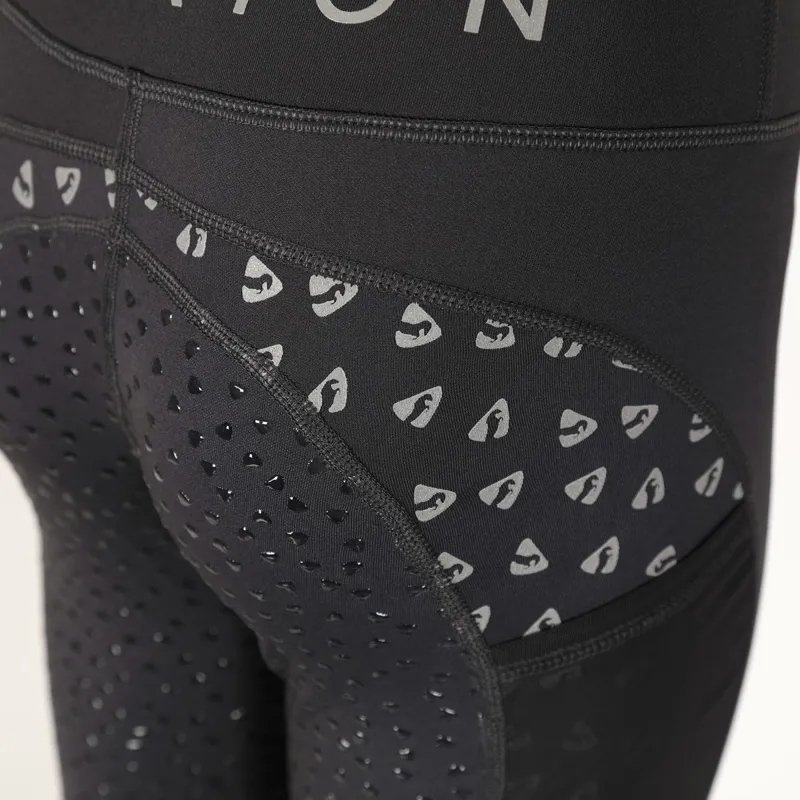 Aubrion Coombe Full Grip Ladies Winter Riding Tights - Reflective-3