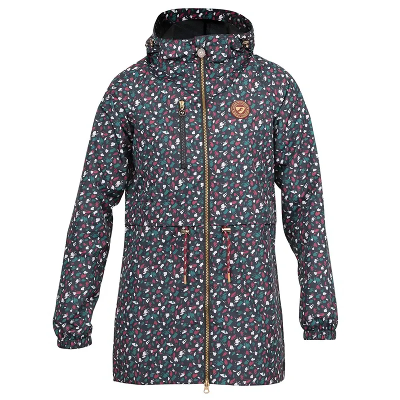 Aubrion Hackney Womens Long Waterproof Jacket - Brush Stroke