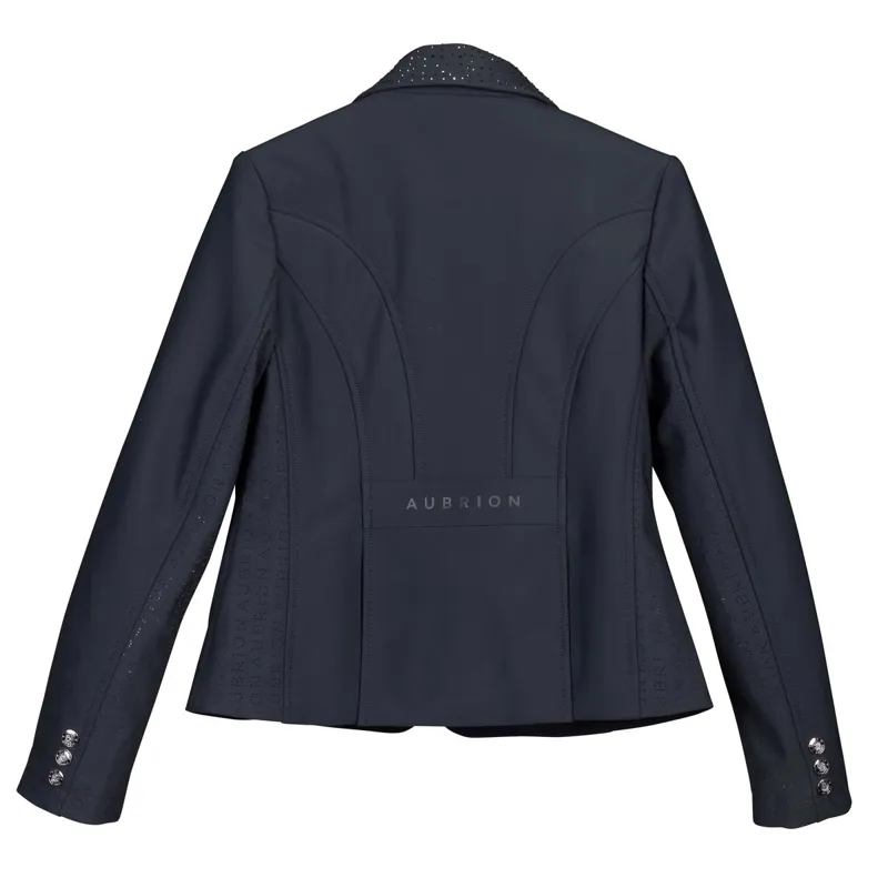 Aubrion Newton Junior Girls Show Coat - Black - 26in-1