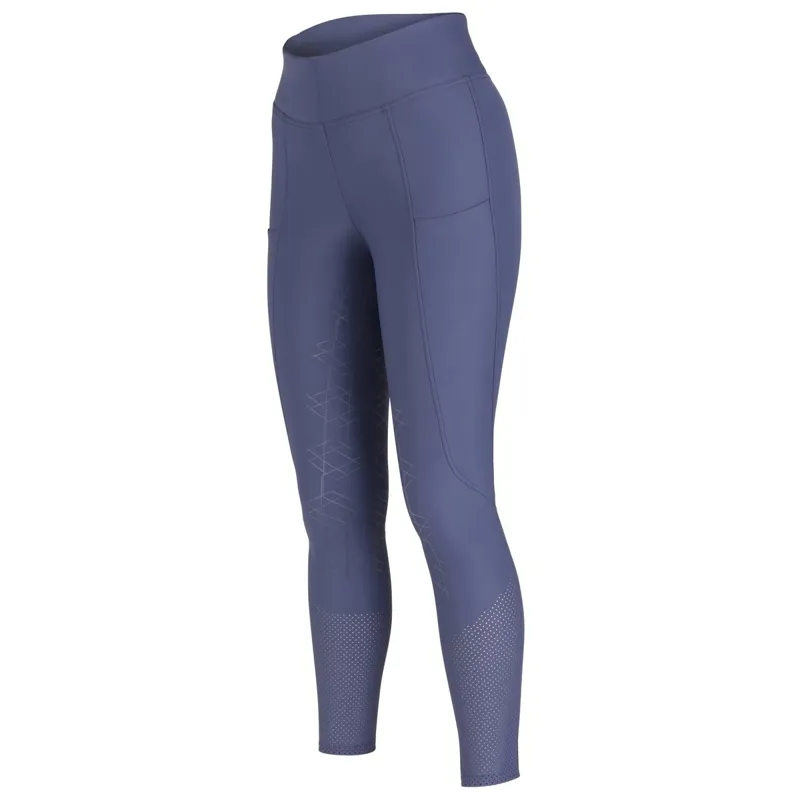 Aubrion Optima Air Full Grip Women's Riding Tights - Navy-1