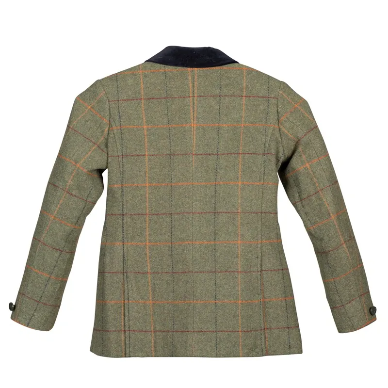 Aubrion Saratoga Childs Tweed Show Coat - Red/Yellow/Blue-1