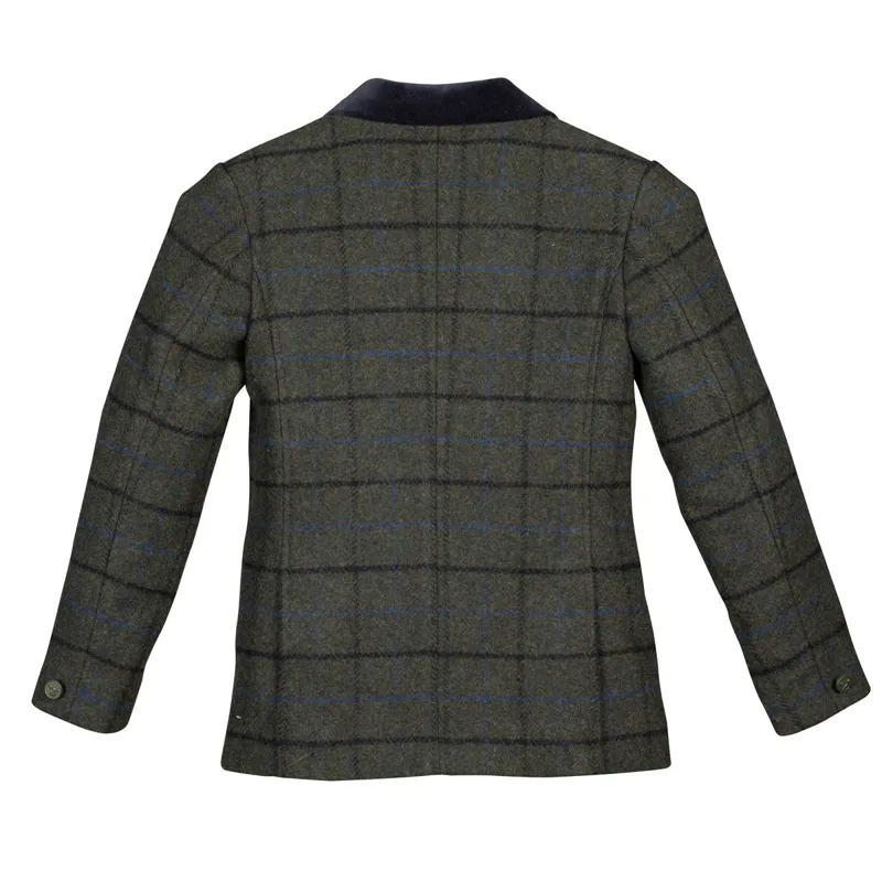Aubrion Saratoga Child's Tweed Competition Jacket - Dark Green Check-1